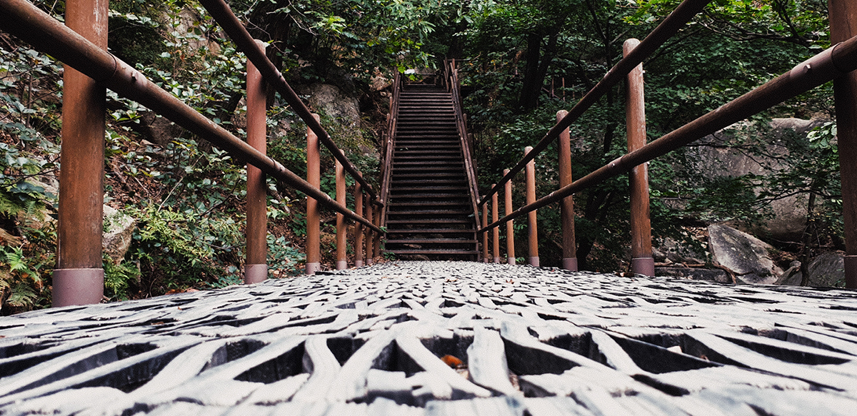 원통사 오르는 길